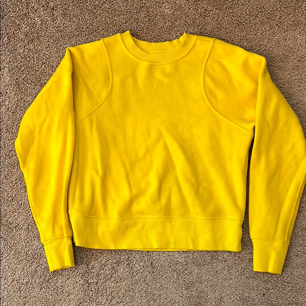 Bright Yellow Lululemon Crewneck Sweatshirt